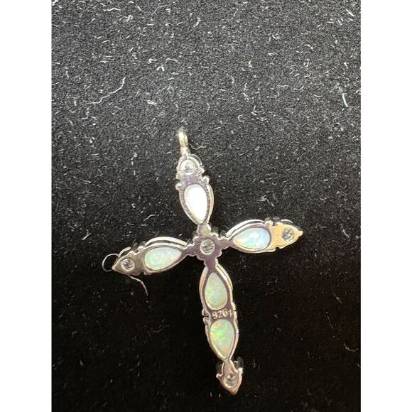 11 Religious Cross Pendants Contains Mixed metals, Stone, Sterling Silver 925 - Picture 3 of 6